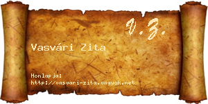 Vasvári Zita névjegykártya